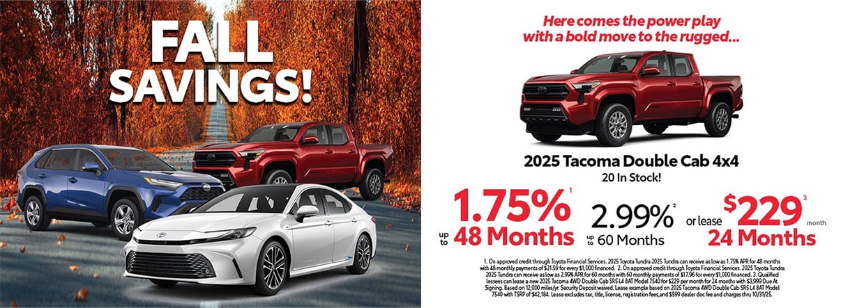 Fall Savings